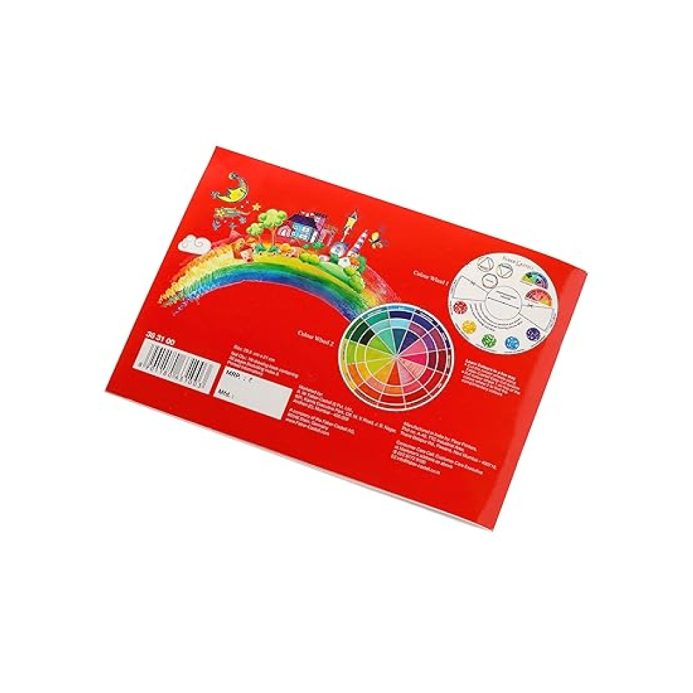 Back cover of Faber-Castell A4 Drawing Book, 36-page sketch pad