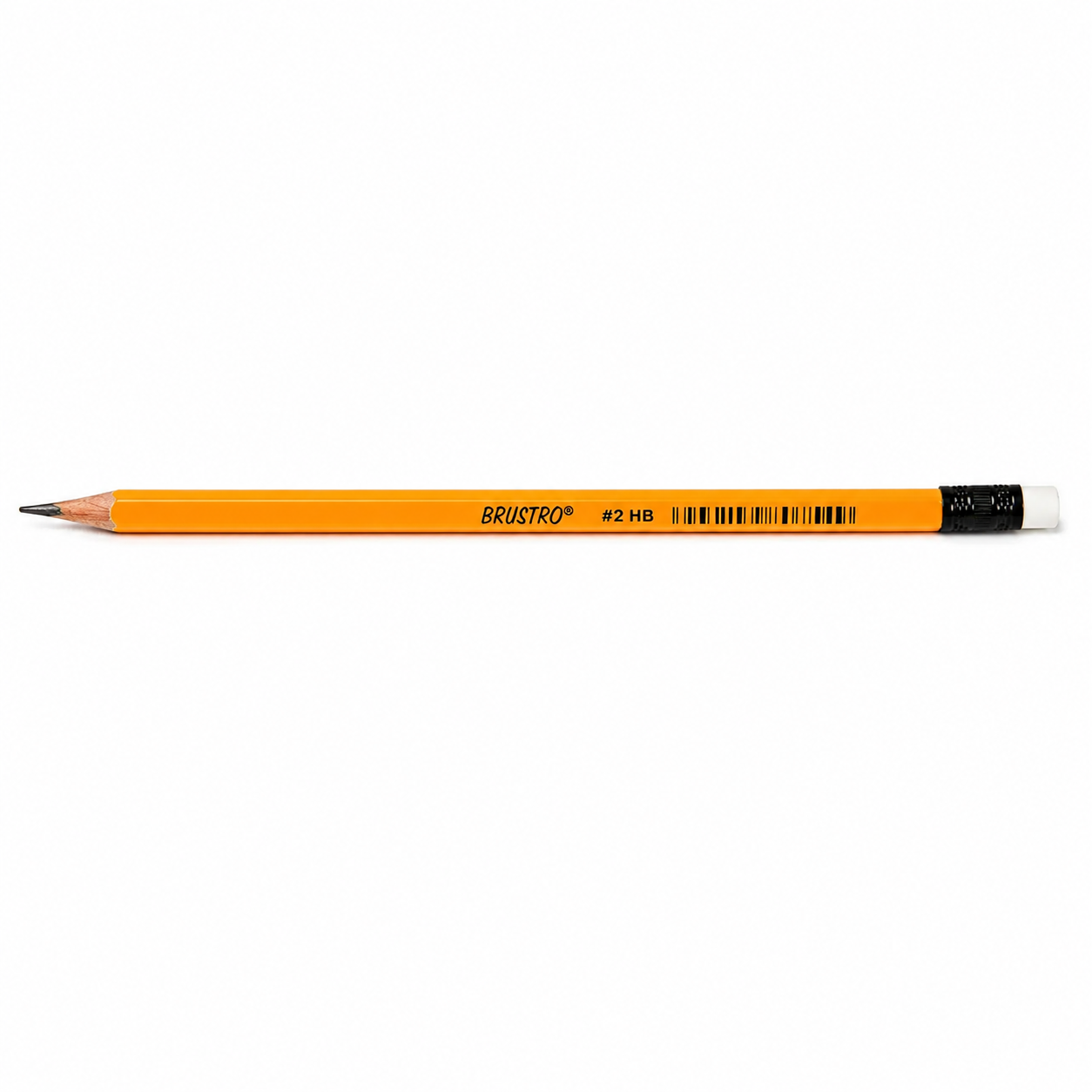 Artist quality 2HB graphite pencils by Brustro arranged in a 12 piece pack