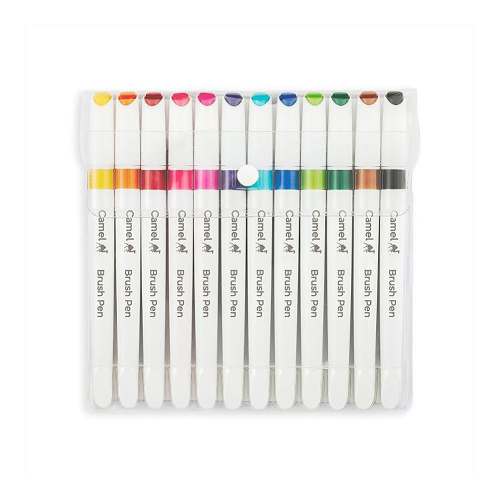Camlin Brush Pen - 12 Shades