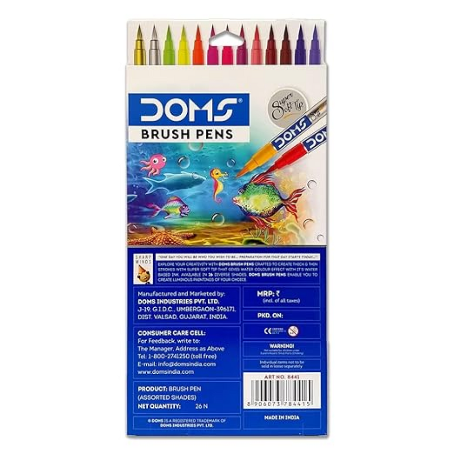Doms Brush Pens 26-Shades