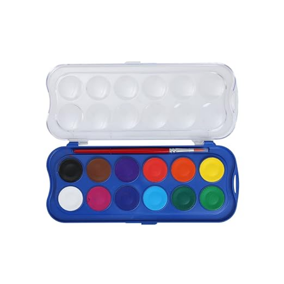 Doms Water Color Cakes-12 Shades in 30 mm