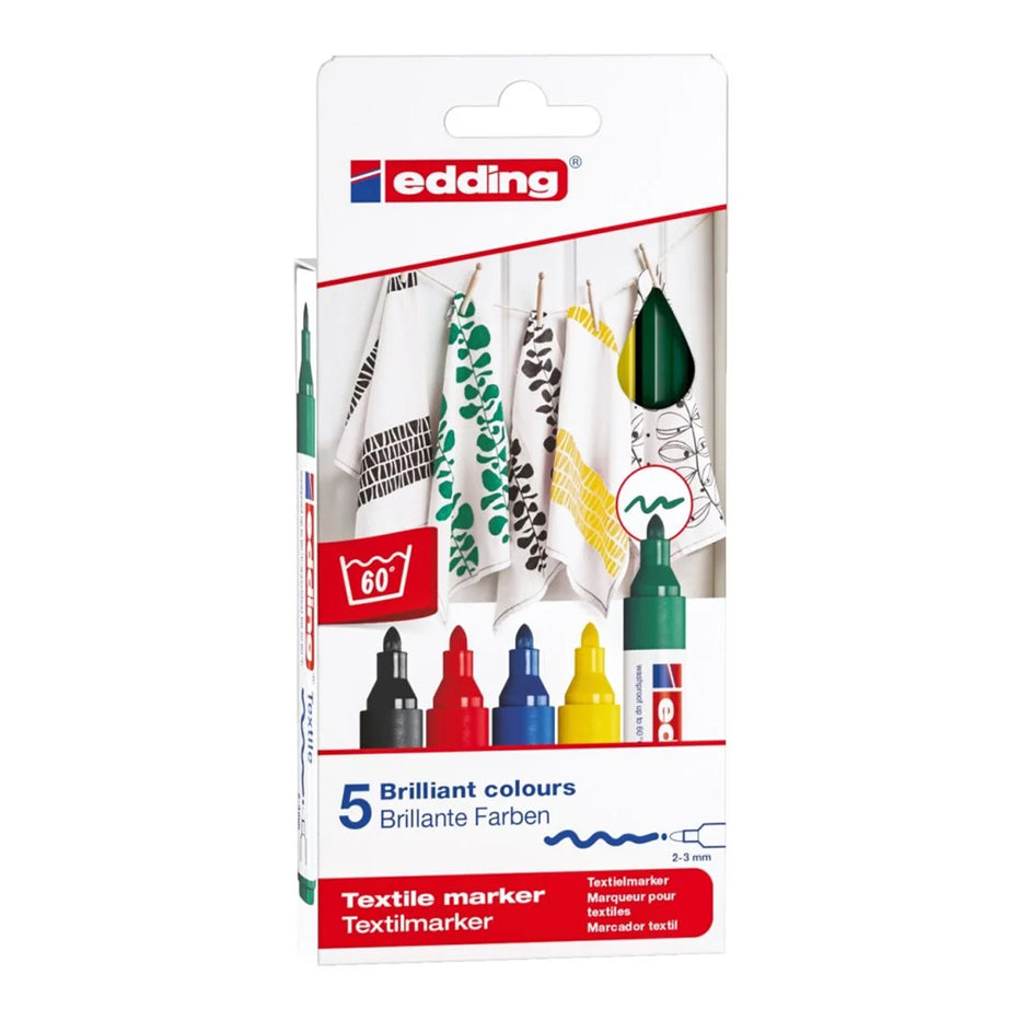 EDDING Textile Marker (2 - 3 MM) - Basic Colours