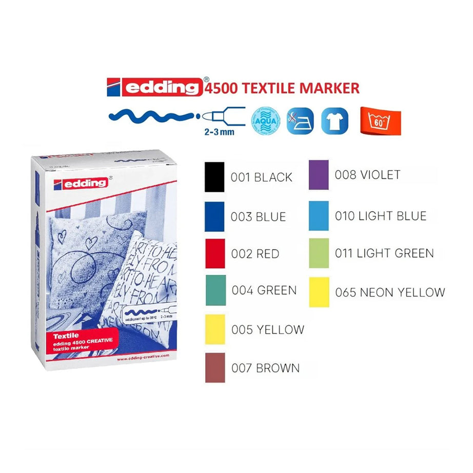 EDDING Textile Marker (2 - 3 MM) - Basic Colours