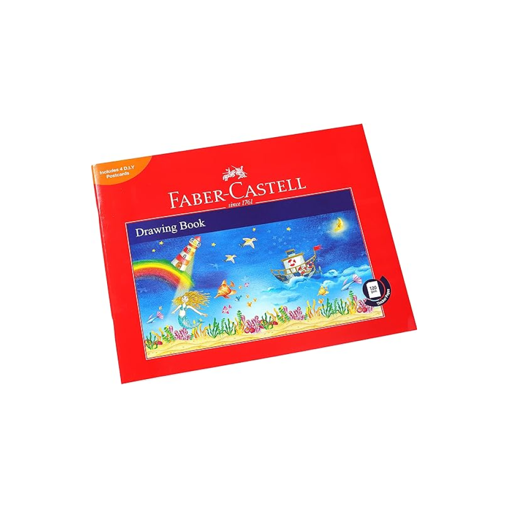 Faber-Castell A3 Drawing Book with 36 white sheets for sketching and drawing