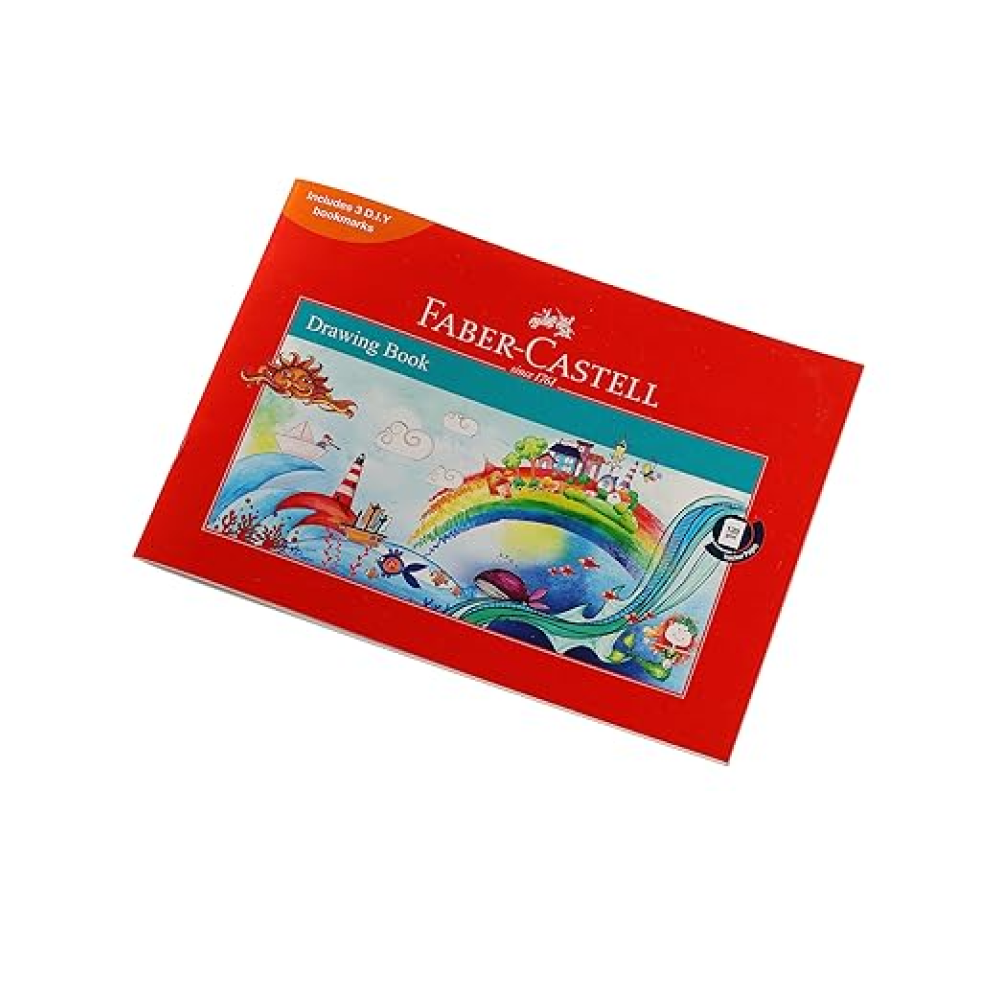 Faber-Castell A4 Drawing Book with 36 smooth white pages for art and sketches