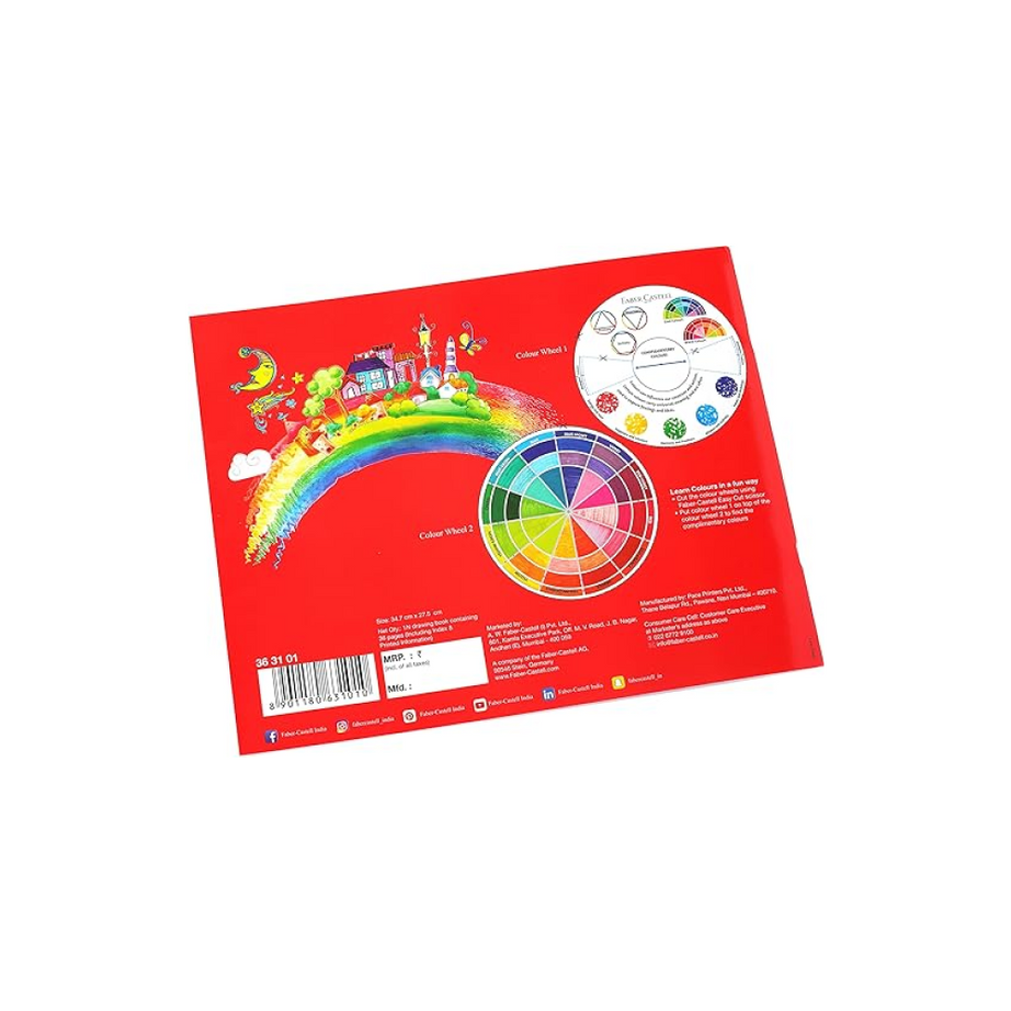 Faber-Castell A3 Drawing Book with 36 white sheets for sketching and drawing