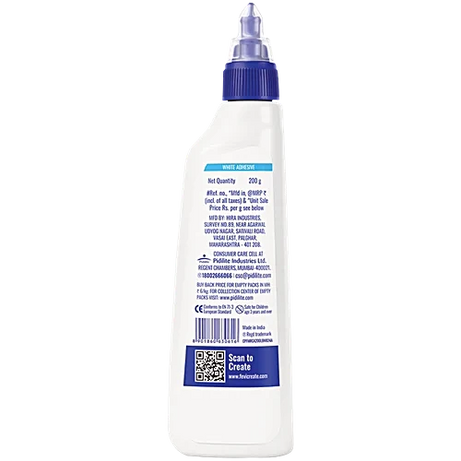 Fevicol MR white glue – child-safe adhesive for school use