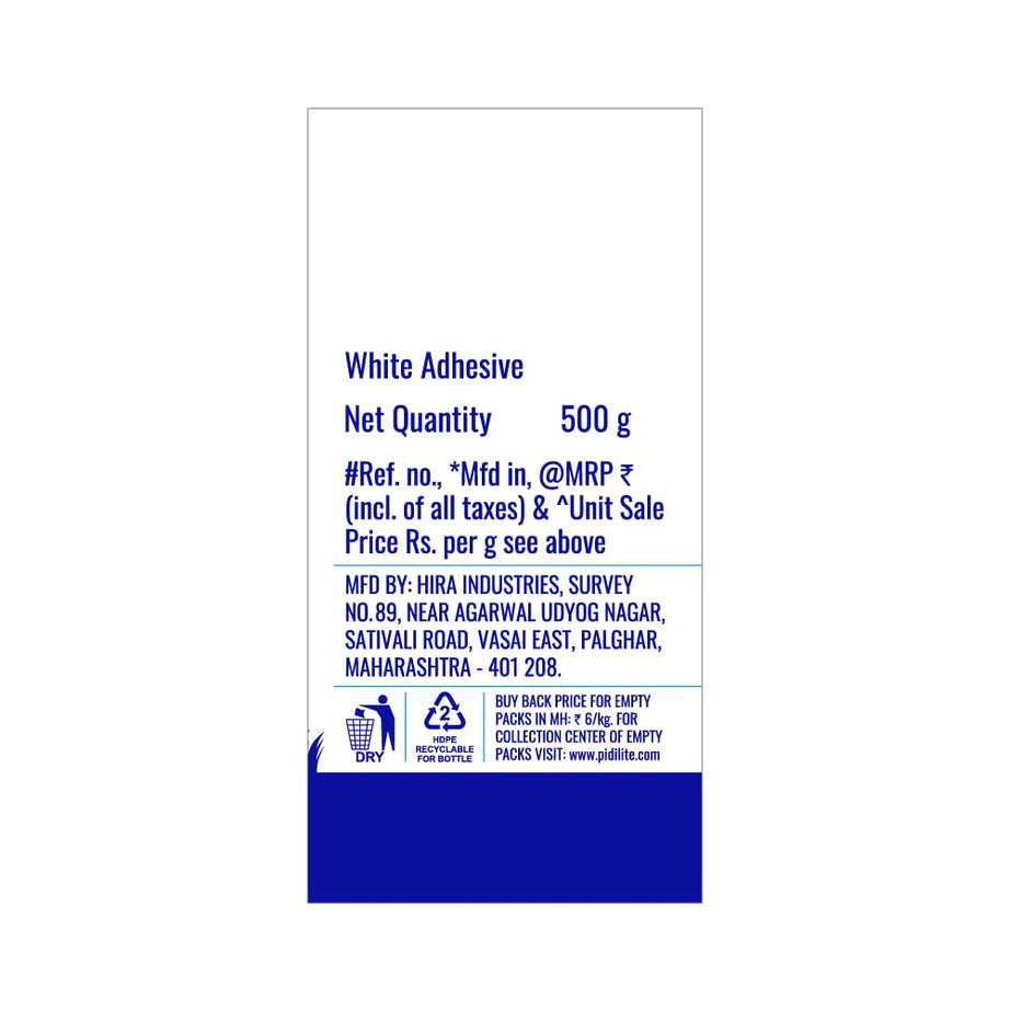 Fevicol white adhesive used for DIY, paper, wood, and fabric work