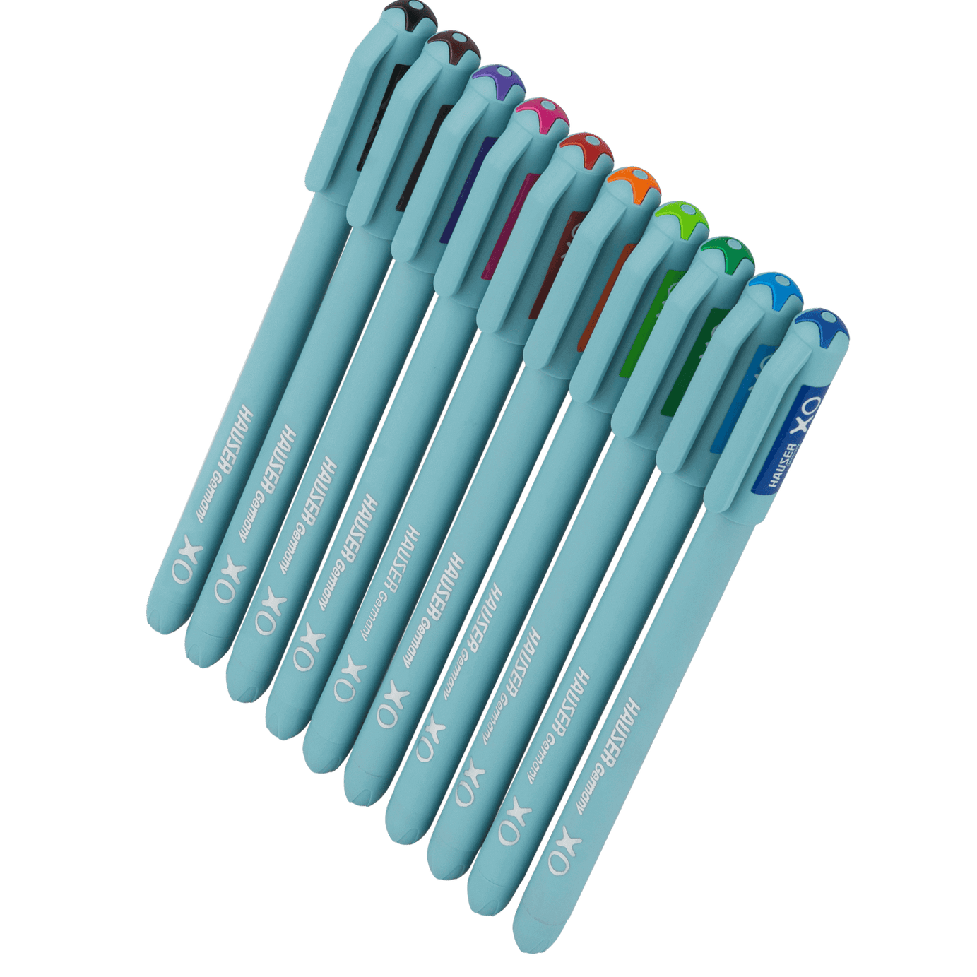 Hauser XO Multicolour Ball Pen Set Pack of 10