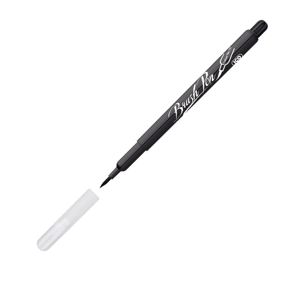 ICO Brush pen Black (colour No:70)