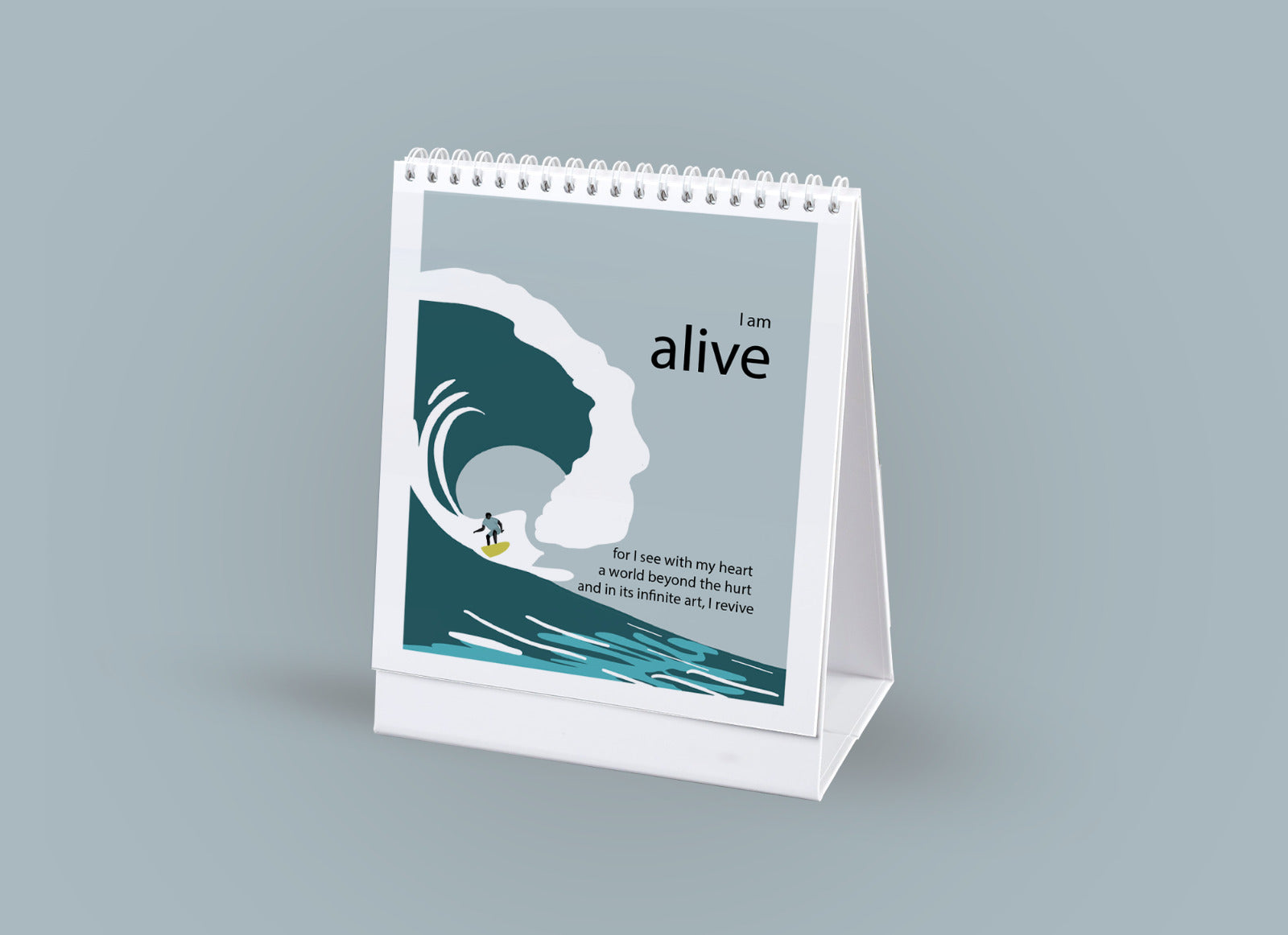 I AM emotion poem page with illustrated artwork