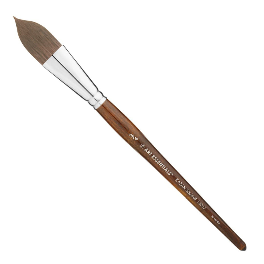 KAZAN Mop Brush 12017 – Size 3/4 Soft Synthetic Squirrel Brush for Watercolour