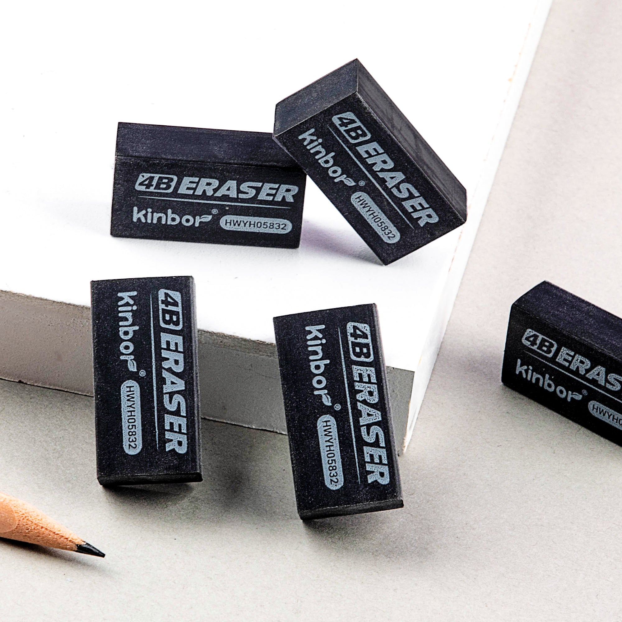Kinbor 4B Black Eraser – Durable Student Stationery