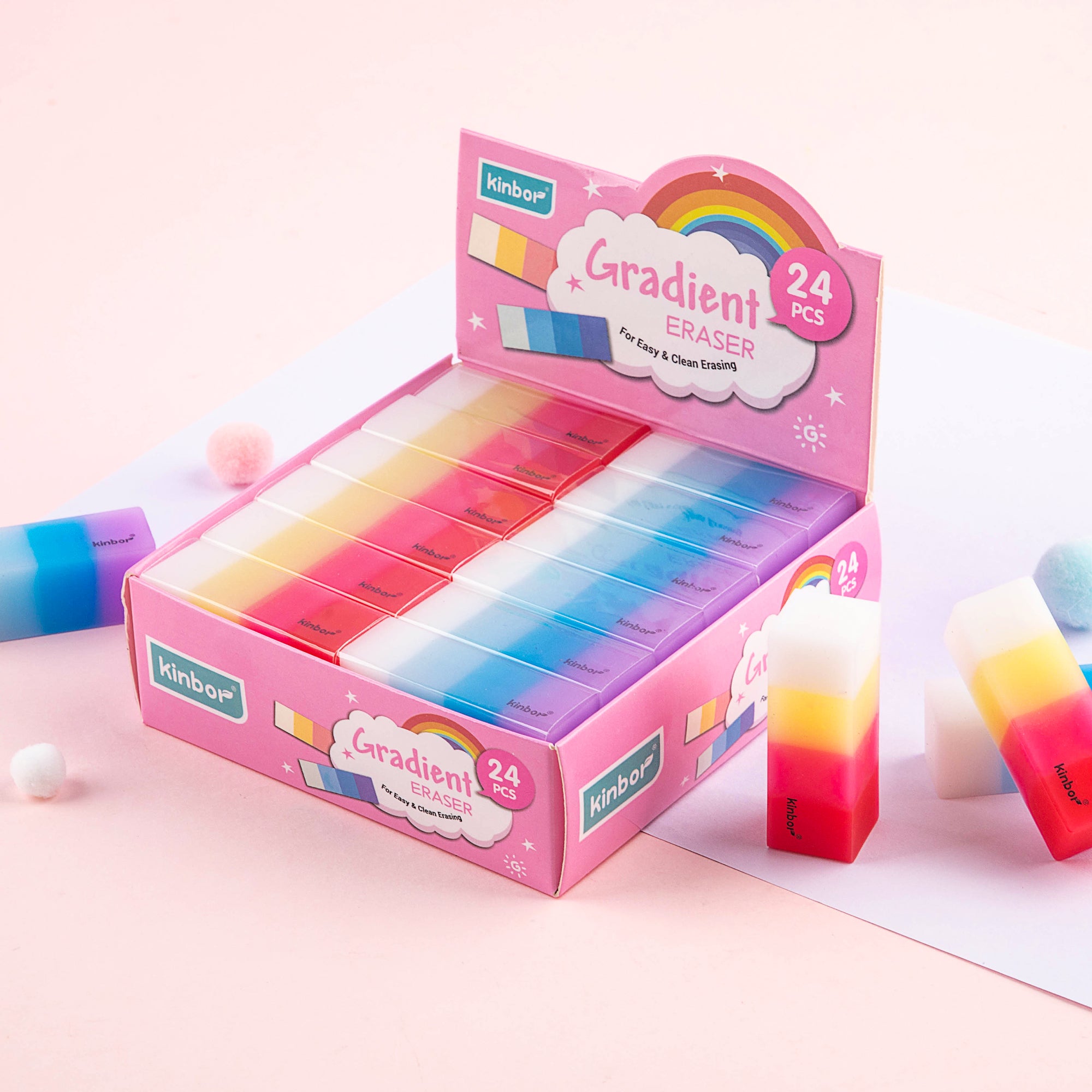 Kinbor Gradient Eraser – Compact and Stylish Design