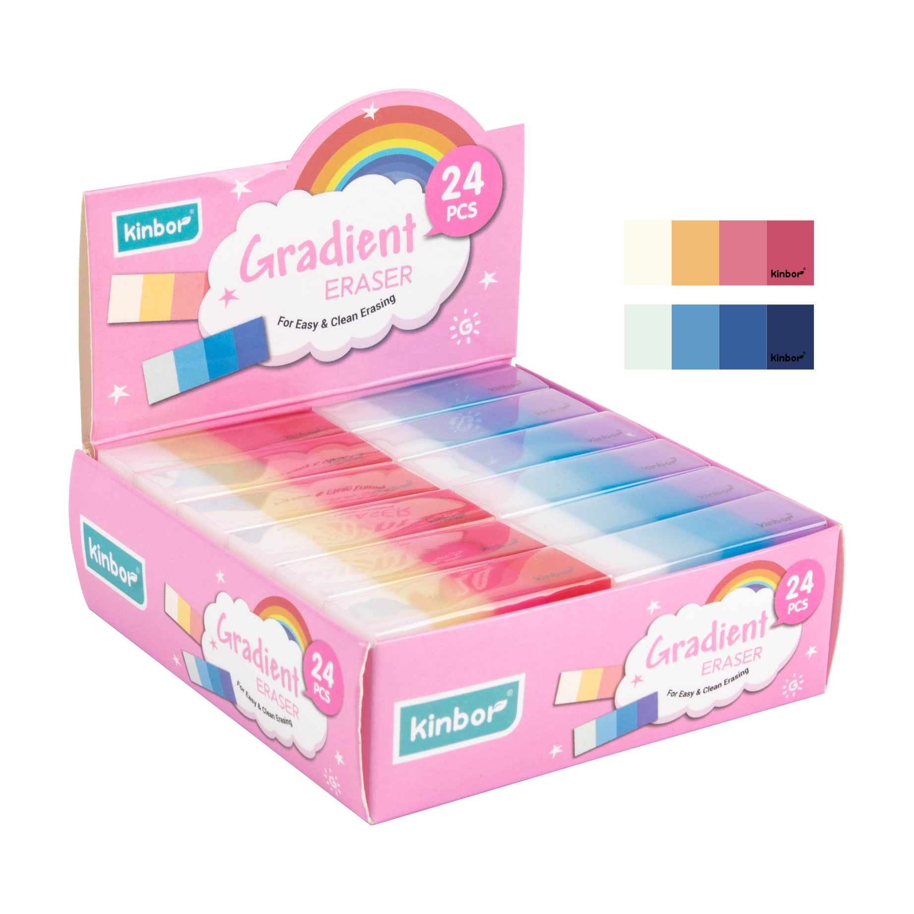 Kinbor Gradient Eraser – Soft Smudge-Free Stationery