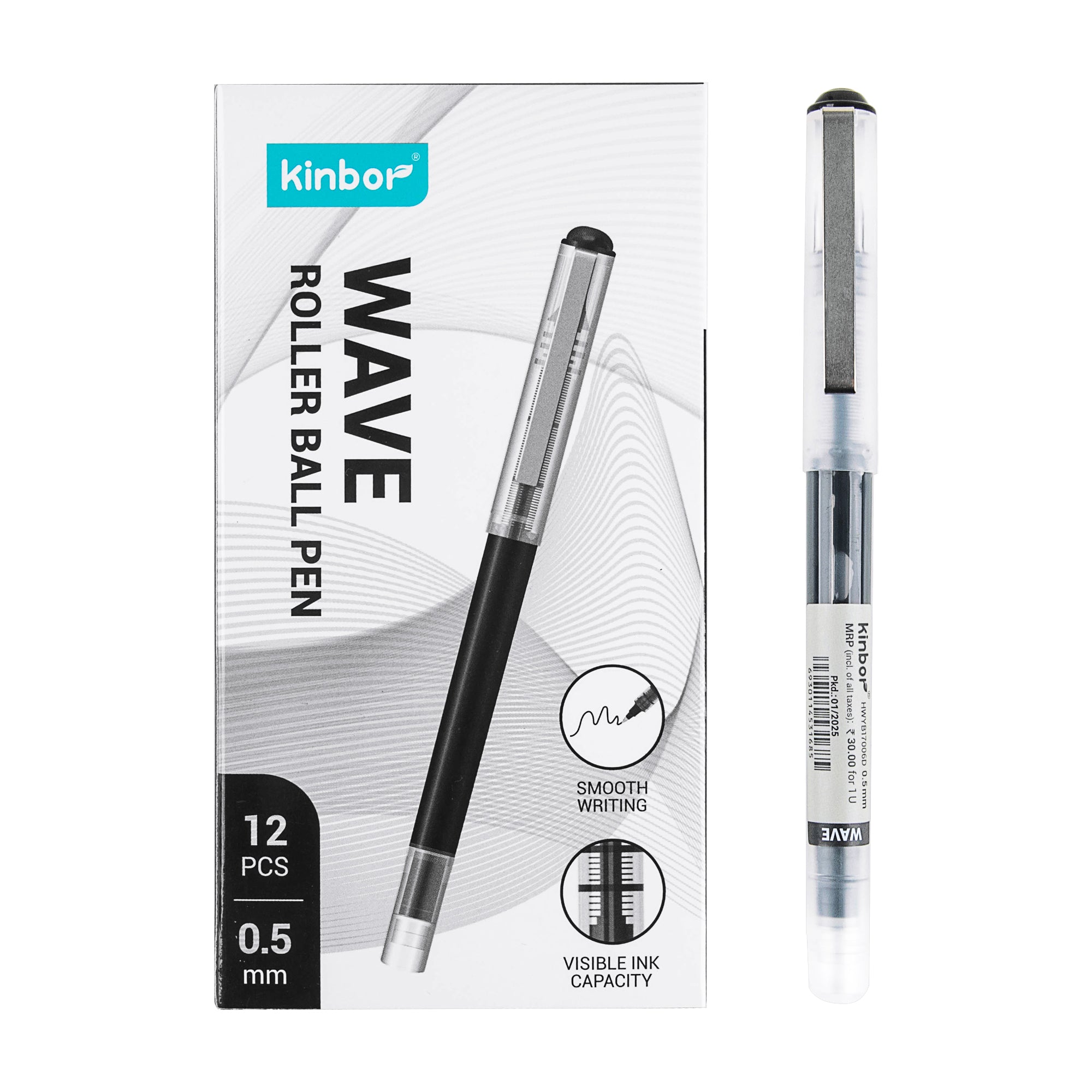 Kinbor Wave Roller Pen – 0.5mm Fine Tip
