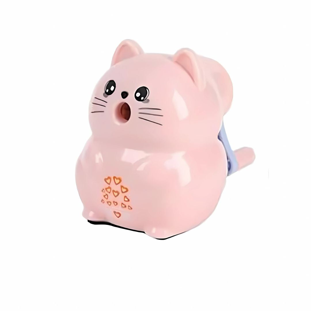 Kinbor Pink Cat Shape Pencil Sharpener 