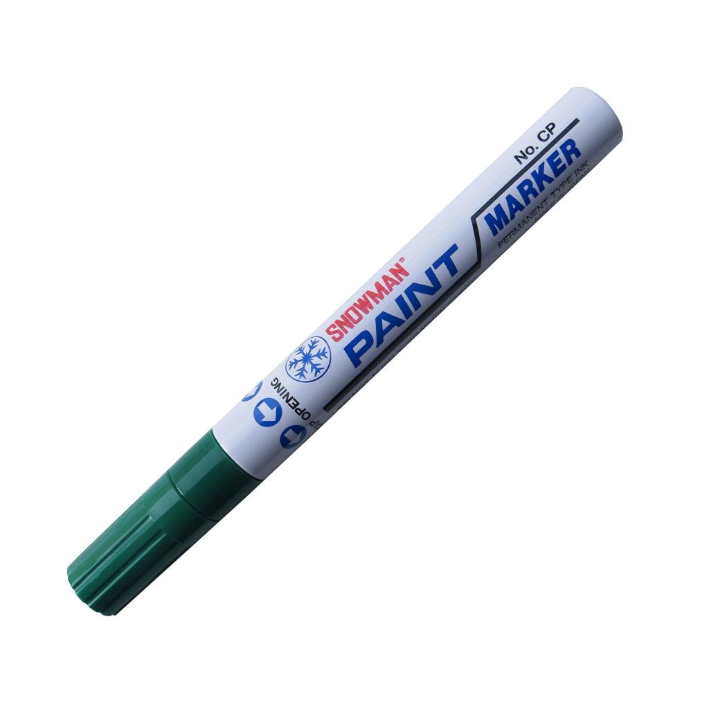 Snowman Oil Based Paint Marker-Dark Green-Medium Tip