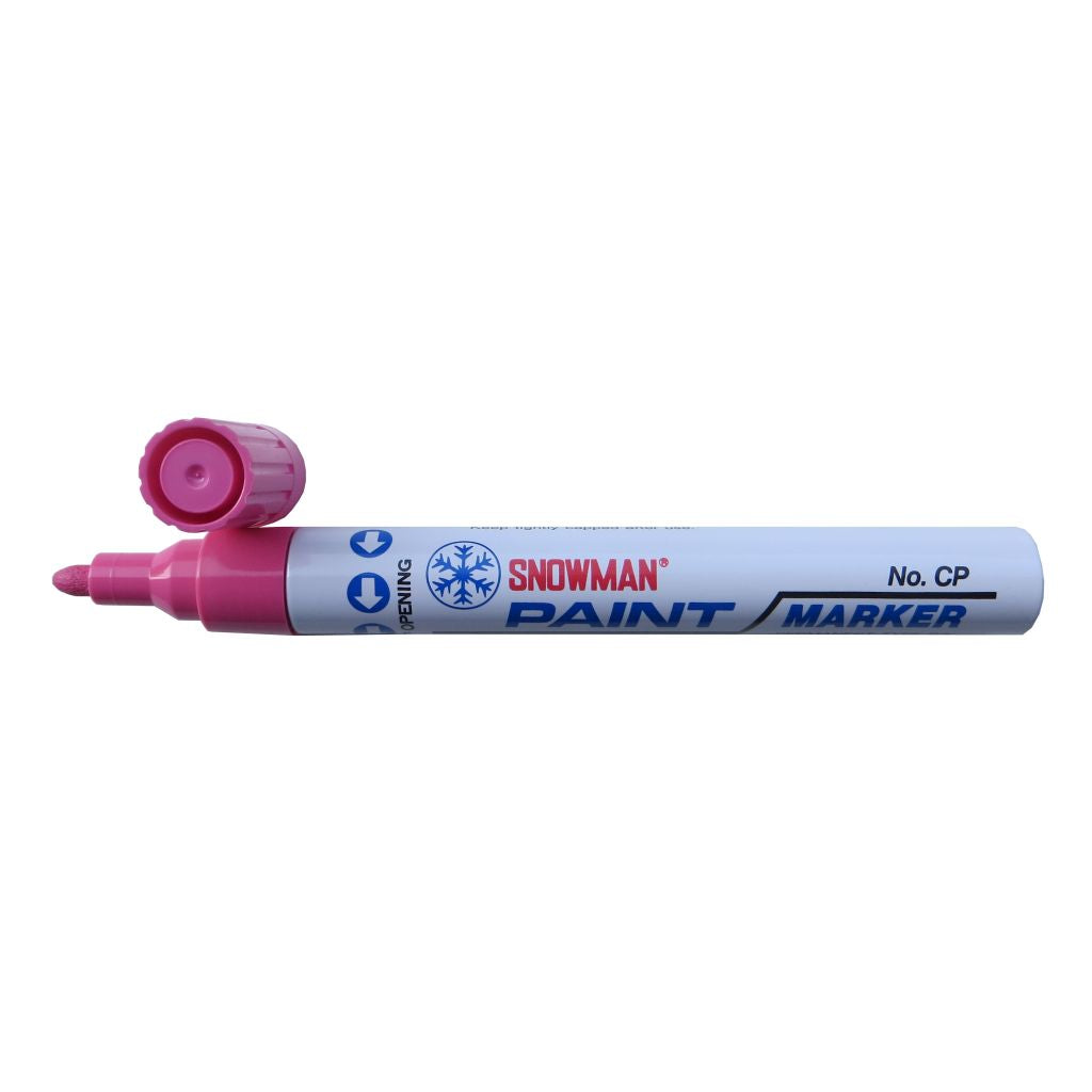 Snowman Oil Based Paint Marker-Pink-Medium Tip
