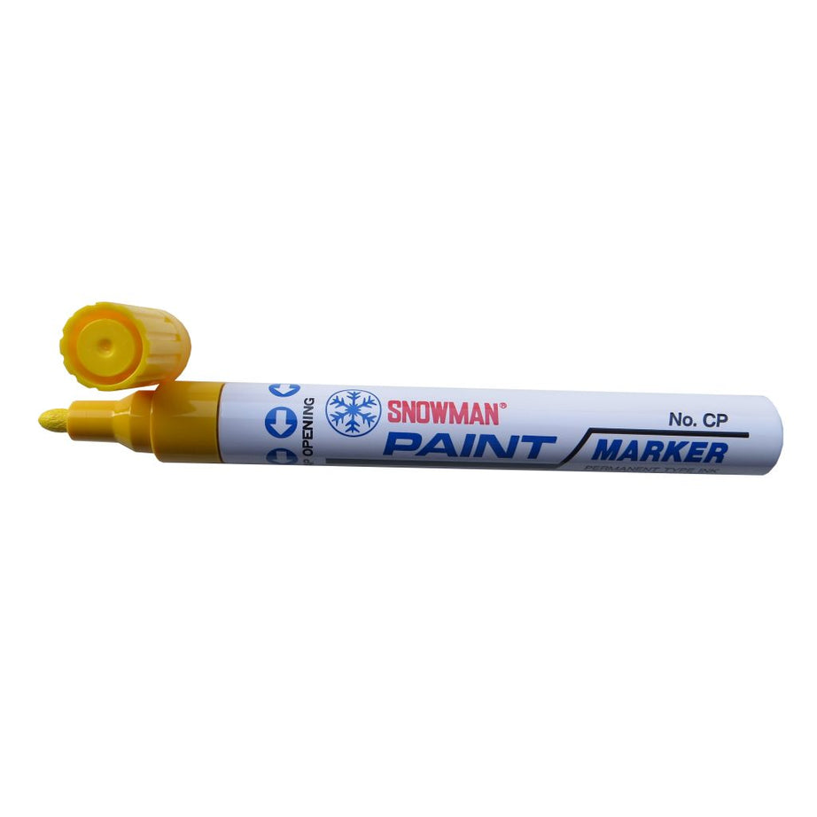 Snowman Oil Based Paint Marker-Yellow-Medium Tip