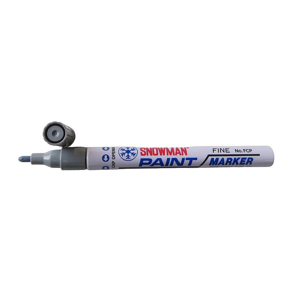 Snowman Oil Based Paint Marker-Grey-Medium Tip