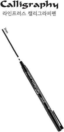 LINEPLUS CALLIGRAPHY PEN BLACK-2MM