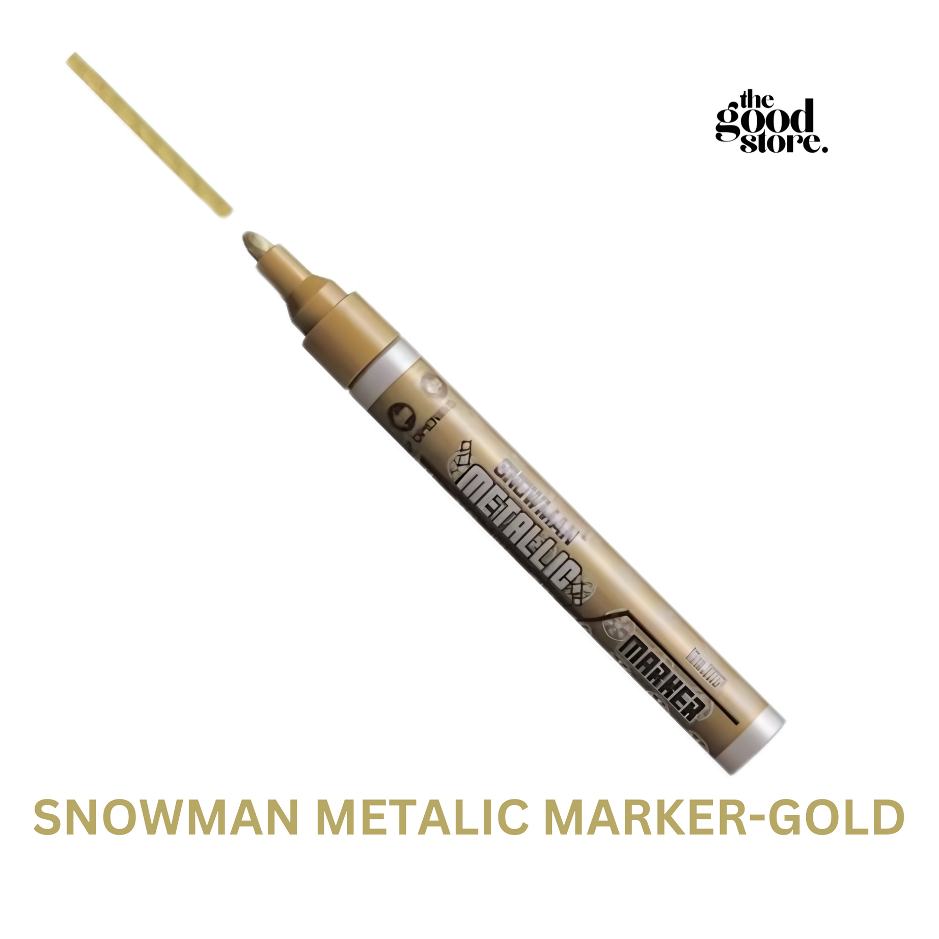 SNOWMAN METALIC MARKER-GOLD