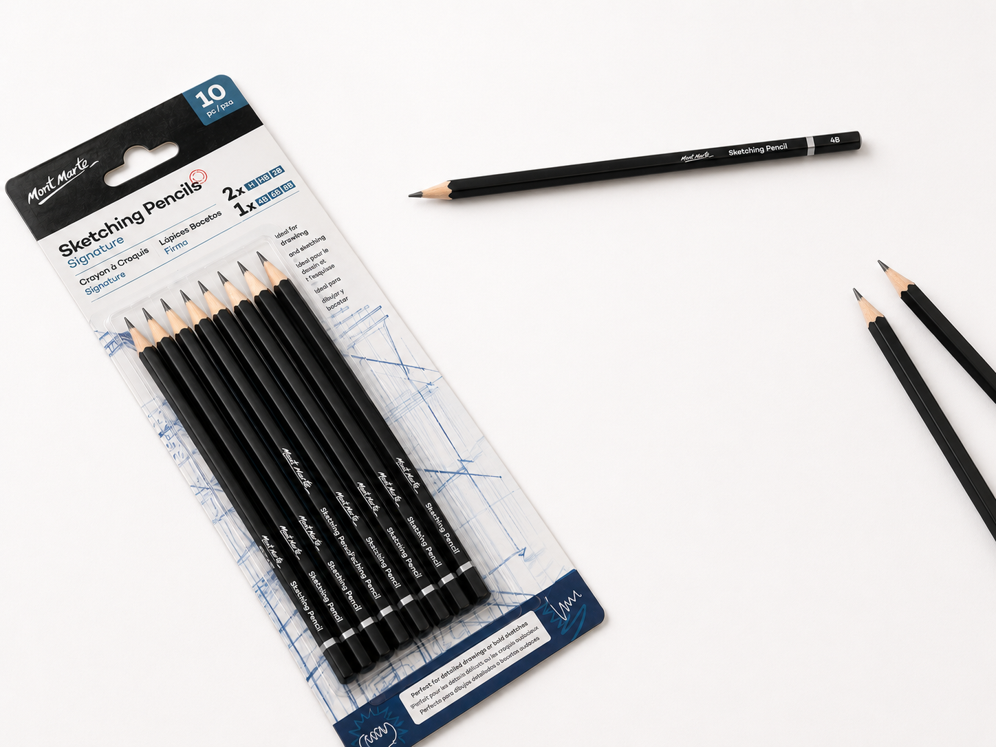 Professional sketching pencil set from Mont Marte for creative artwork