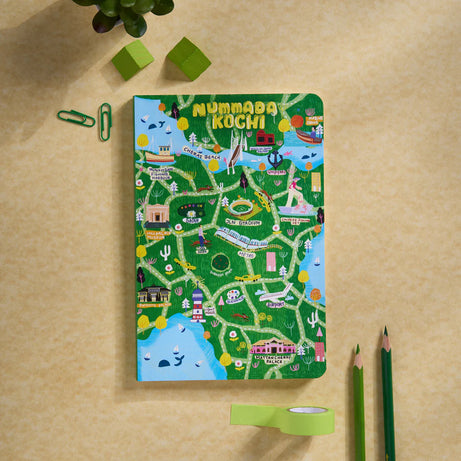 NUMMADA KOCHI   -Ruled Notebook(90 GSM/160 Pages/ A5 Notebook)