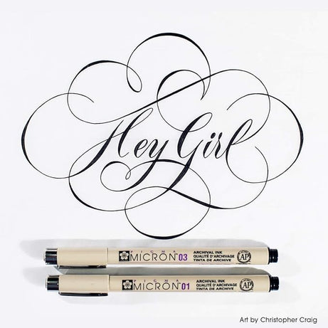 Pigma Micron 01 03 05 pen pack – waterproof drawing pens