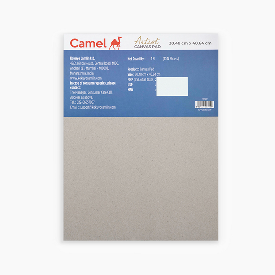 Pre-primed canvas paper pad 