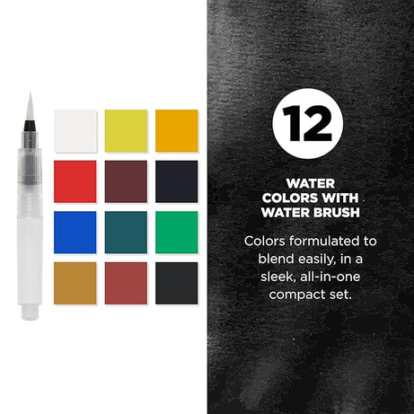 Sakura Koi Water Colors 12-color set with brush