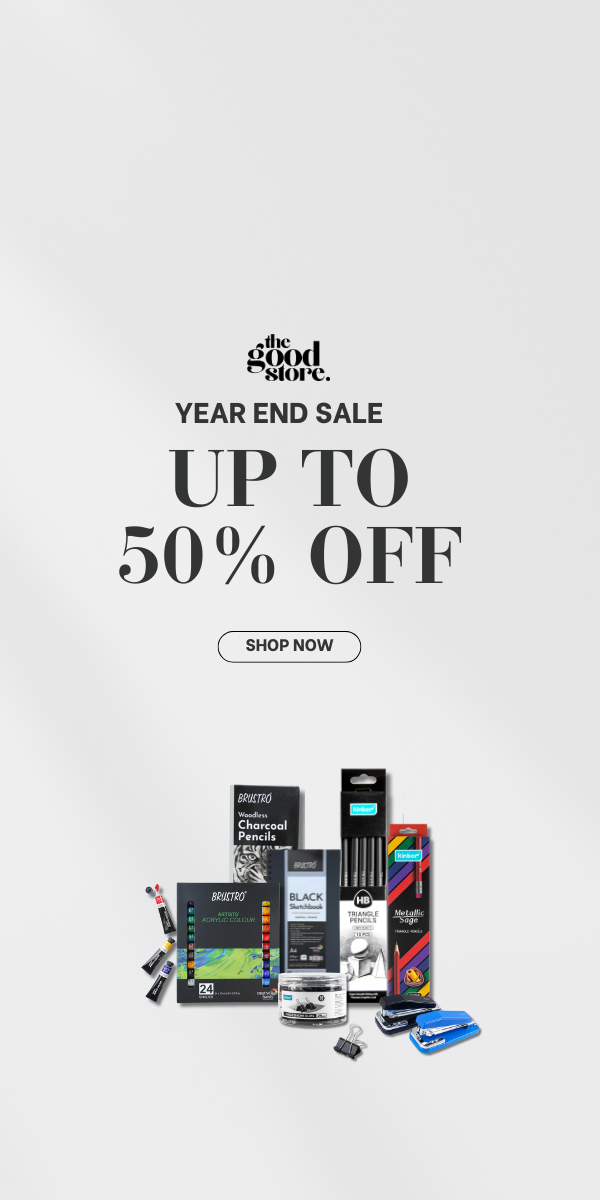  year-end sale with products displayed on a white background.