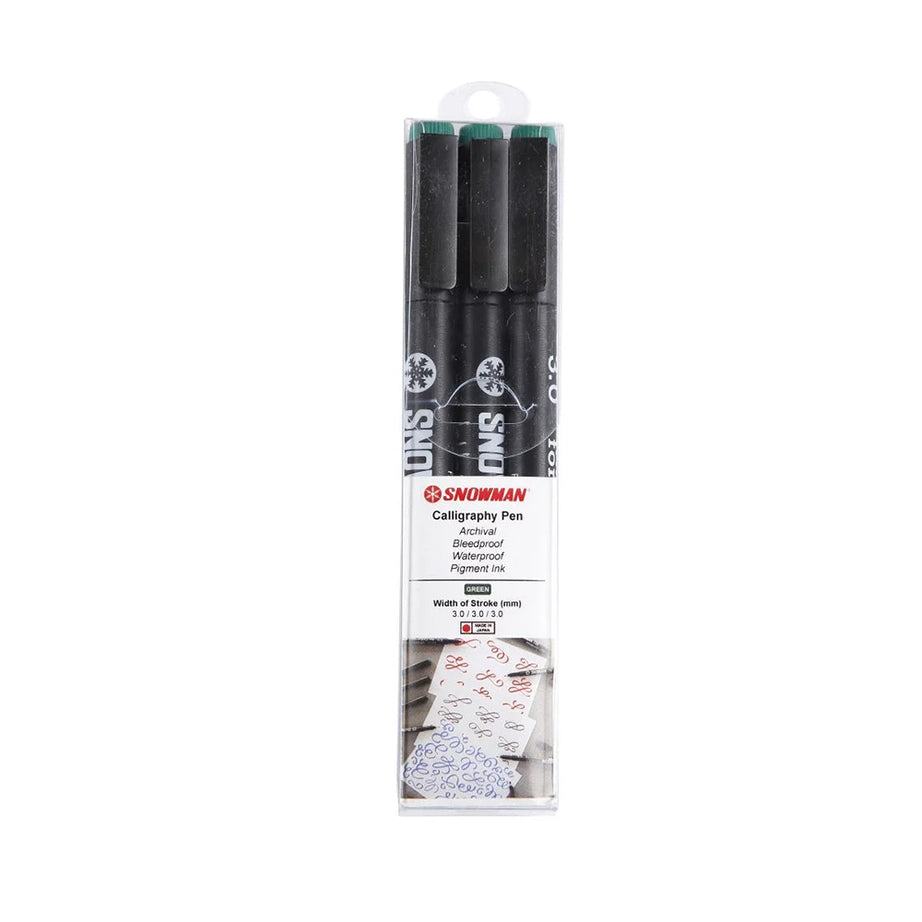 Snowman Calligraphy Pen-3.0 -Pack of 3
