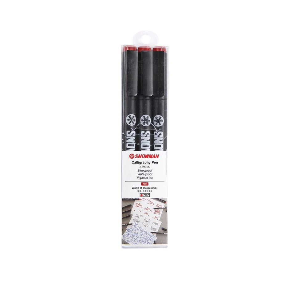 Snowman Calligraphy Pen-3.0 -Pack of 3