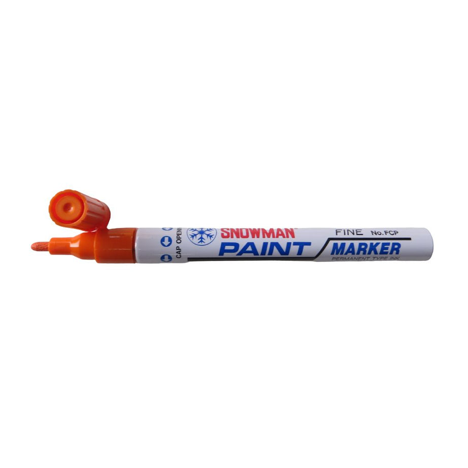 Snowman Oil Based Paint Marker-orange-Medium Tip