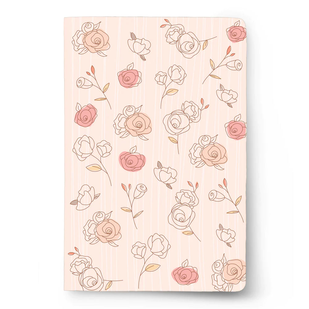 Notebook Pink Roses Factor Notes The Pastel Pink Roses-A5 Notebook(100GSM/144 Pages/Doted ...