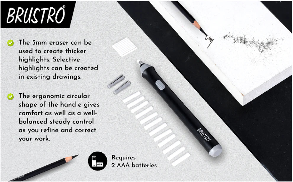 Brustro Automatic Eraser |Electric Eraser | Electric