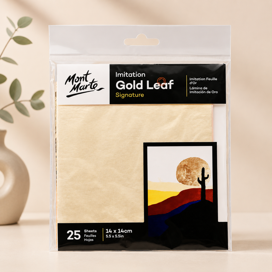 MONT MARTE GOLD LEAF-25SHEET-14X14CM