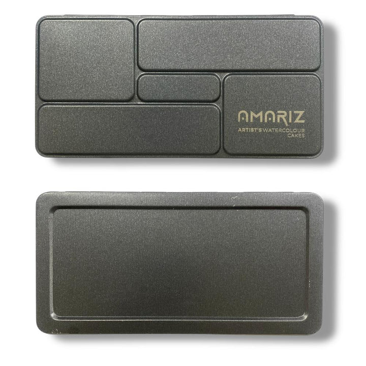 Two black trays with 'AMARIZ' branding 