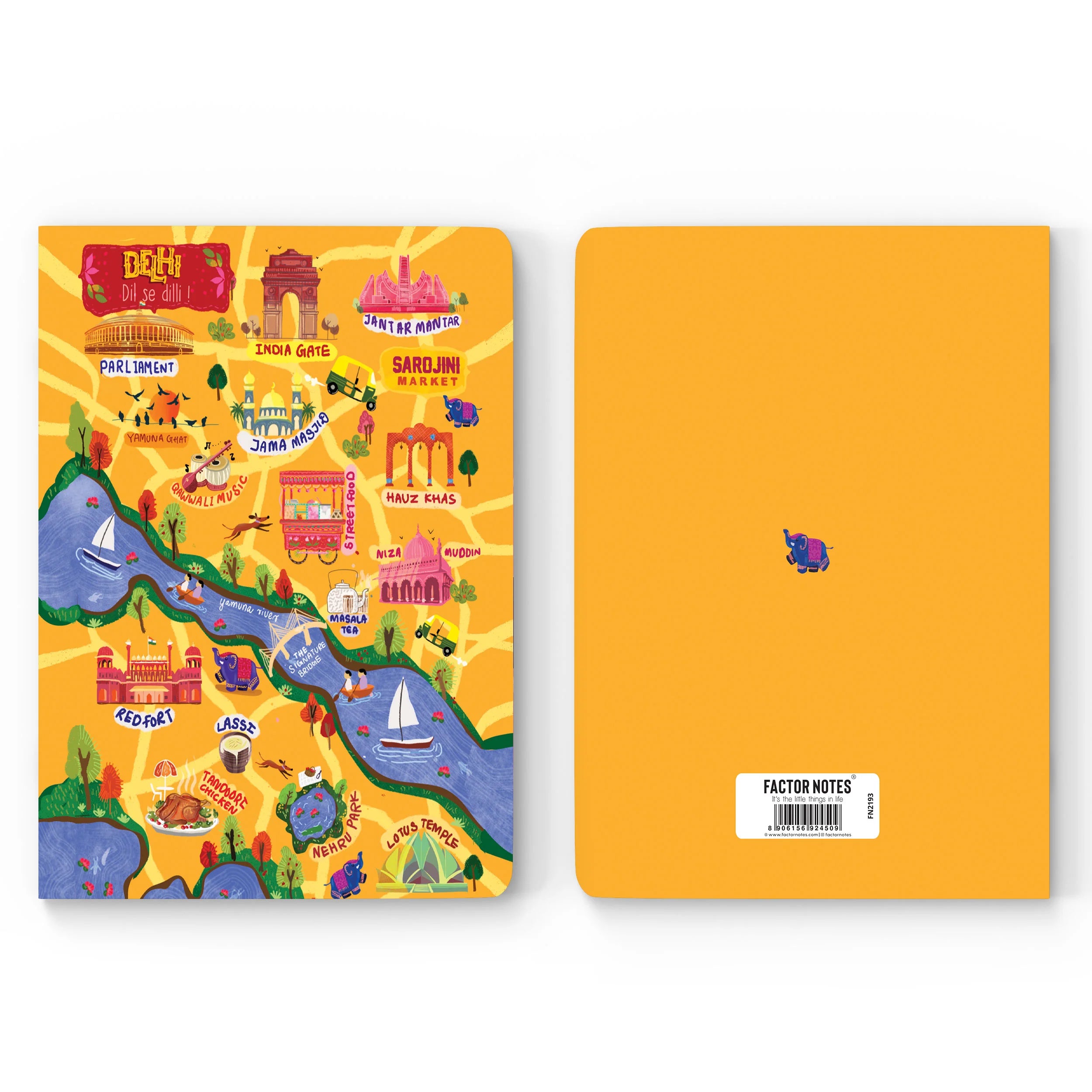 DELHI DIL SE DILLI -Ruled Notebook(90 GSM/160 Pages/ A5 Notebook)