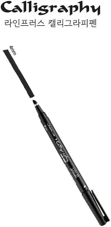 LINEPLUS CALLIGRAPHY PEN BLACK-4MM