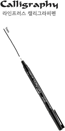 LINEPLUS CALLIGRAPHY PEN BLACK-1MM