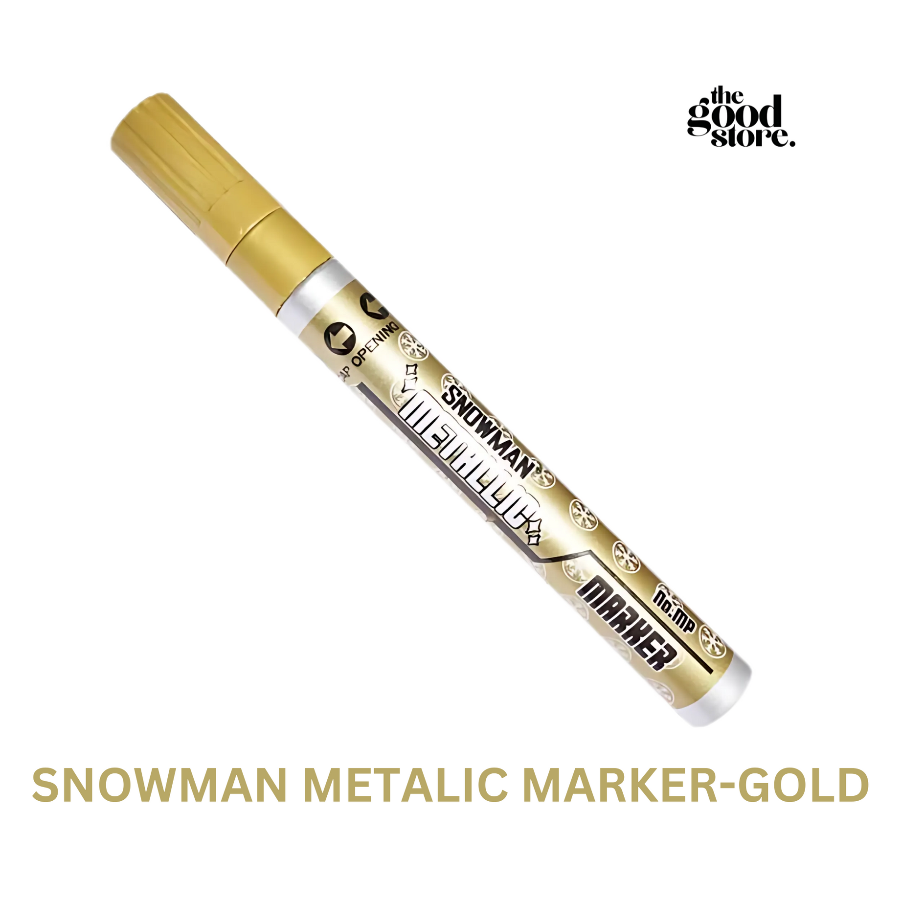 SNOWMAN METALIC MARKER-GOLD